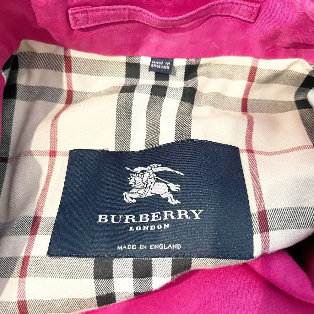 Burberry Pink Trench Coat - Picture 2 of 12